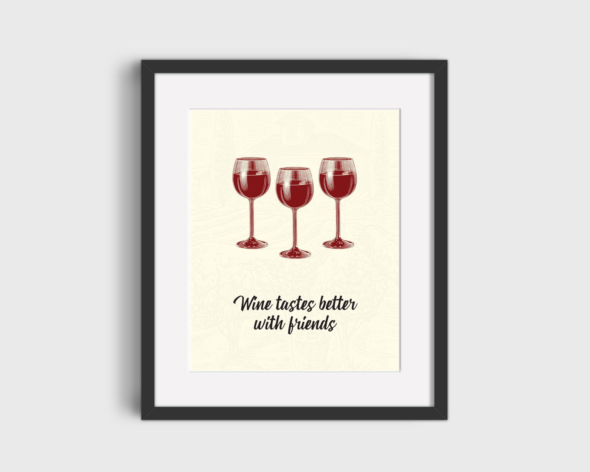 Antholgogie Collective wine wall print