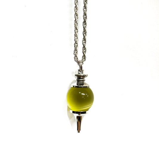 pendulum necklace with natural stone tigereye